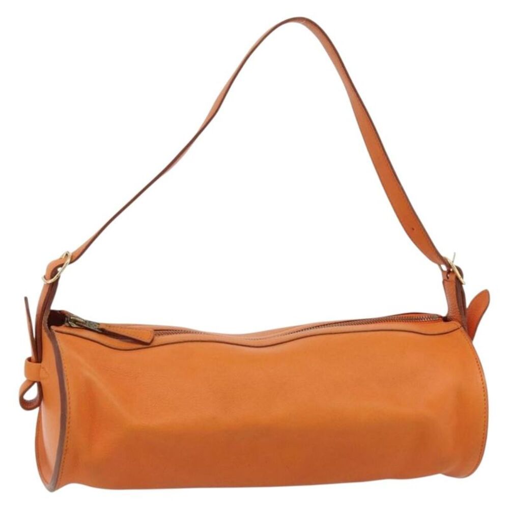 Hermes Sac Doremi Leather Orange Leather Handbag